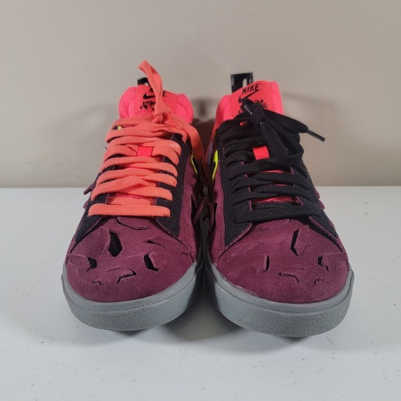 Nike BLAZER LOW ACRNM Men SZ 9.5 Sneaker Night Maroon/Lemon Bordeaux DN2067-600 - Picture 6 of 10